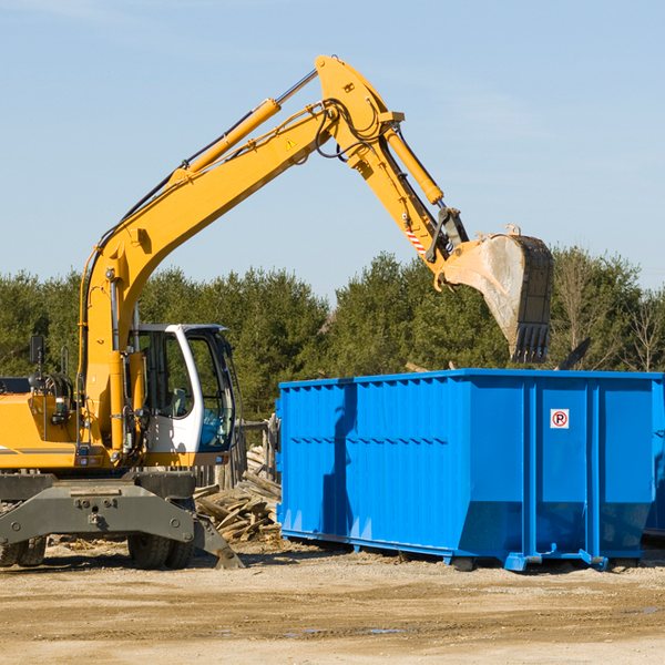 what size residential dumpster rentals are available in Detroit